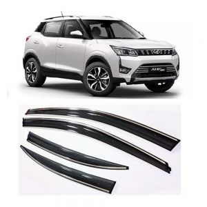 rain window door visor wind deflectors and sunshield protectors XUV 300  - black 